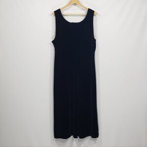 Vintage Ronnie Nicole II  By Ouida  Black Velvet Sleeveless Maxi Dress  22W